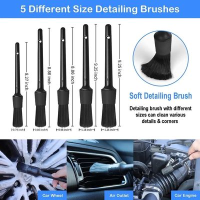 26pcs Brush Set para limpieza de automóviles Kit de herramientas para interiores