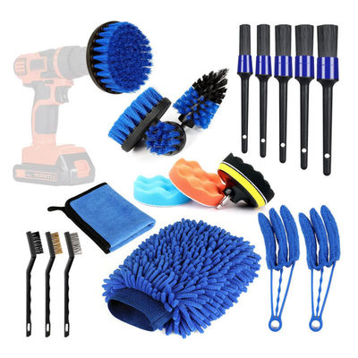 20pcs Fabricación de lavadora de plástico de lavadora de coches Kit de cepillo para lavar coches
