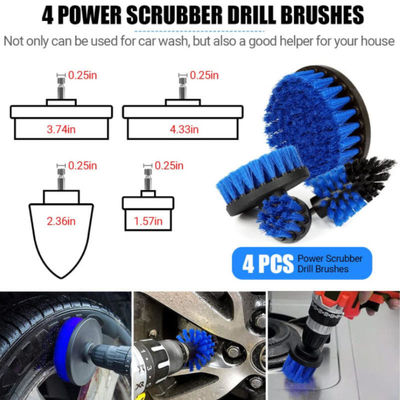 20pcs Fabricación de lavadora de plástico de lavadora de coches Kit de cepillo para lavar coches