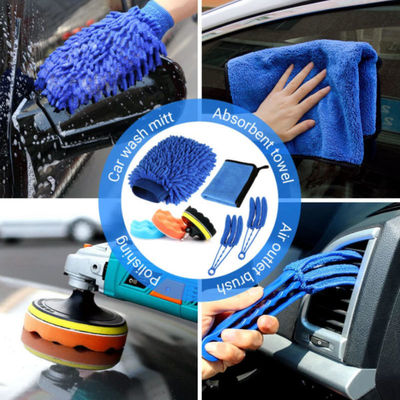 20pcs Fabricación de lavadora de plástico de lavadora de coches Kit de cepillo para lavar coches