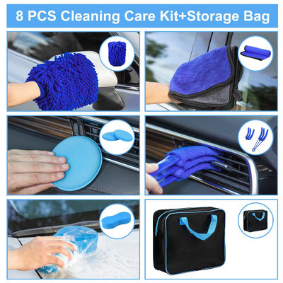 Venta caliente 23Pcs Car Detailing Brush Set con bolsa de transporte todo propósito limpio para limpieza interior, exterior