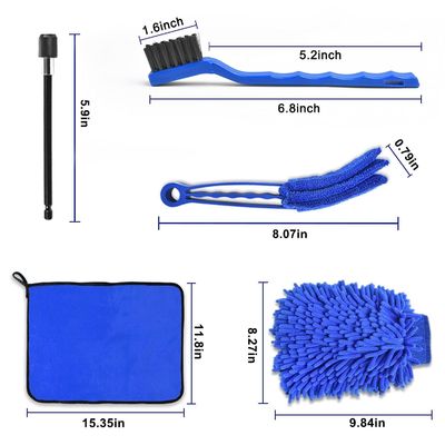 21 Pcs Herramientas de limpieza de automóviles Kit de pulido almohadillas de esponja para ruedas Interior del tablero de instrumentos