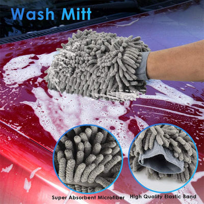 Conjunto de limpieza de lavado de coches 16pcs Herramientas de limpieza de coches para el cuidado de la belleza del coche