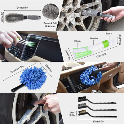 Perforación extraíble de alta calidad cepillado suave de automóvil detallado cepillado esponja de depilación con cera para lavado interior exterior