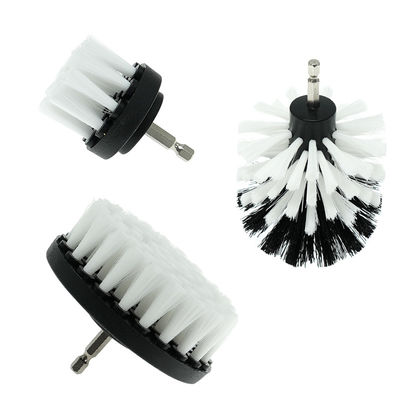 Blanco 2.5 pulgadas broca de exfoliación del cepillo de energía de exfoliación del cepillo de exfoliación de la conexión para el detalle del coche