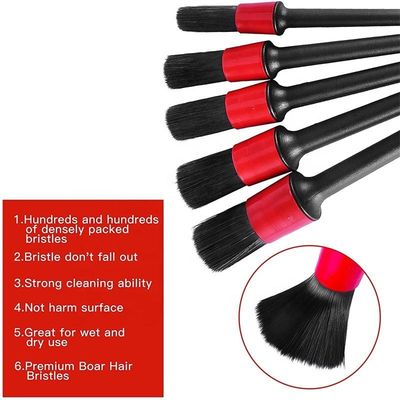Venta caliente 5pcs Ultra suave PP Detalle de cepillo para el interior del coche Detalle