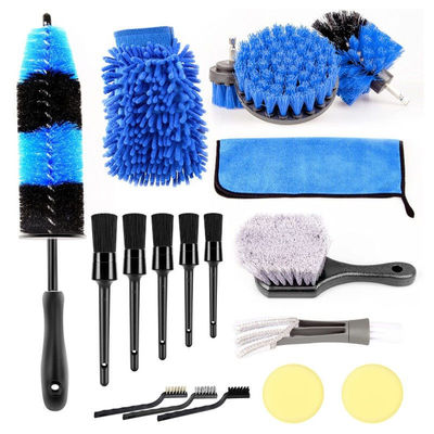 18 PCS cepillos para limpieza de ruedas de automóviles