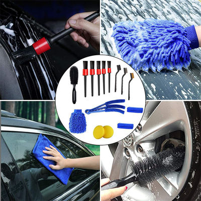 Precio de fábrica 15 PCS Cepillo de pelo suave para automóviles Limpieza detallada Herramientas automáticas para ventilación limpia