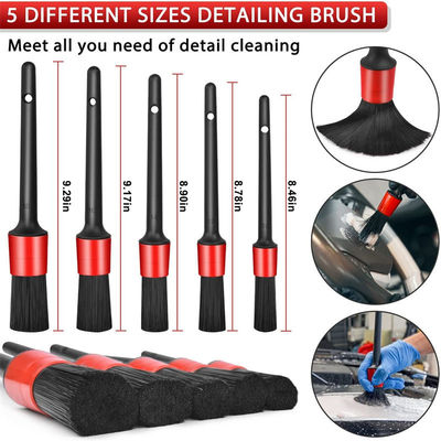 19Pcs Car Detailing Brush Set Kit de detalle de automóviles para limpieza de automóviles Detalles de limpieza de automóviles Interior de motocicletas