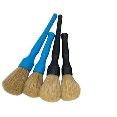 Cabello de jabalí natural servicio de coche detallado cepillo 2pcs