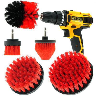 Venta caliente de 5 piezas Pp taladro de pincel de limpieza para limpieza de baño de alfombras de automóviles