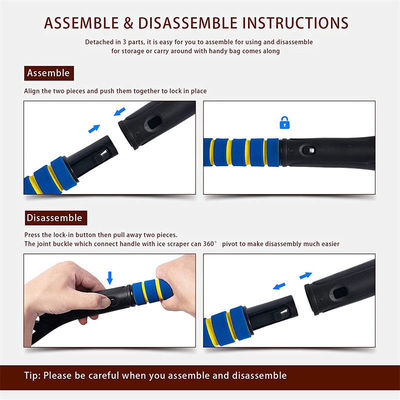 6 pulgadas de expansión del parabrisas raspador de nieve para camiones
