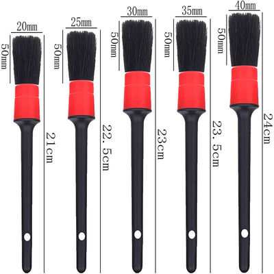 12PCS Automóvil detallado Kit de herramientas de limpieza de ventilación de cepillo para panel de neumáticos Interior Exterior