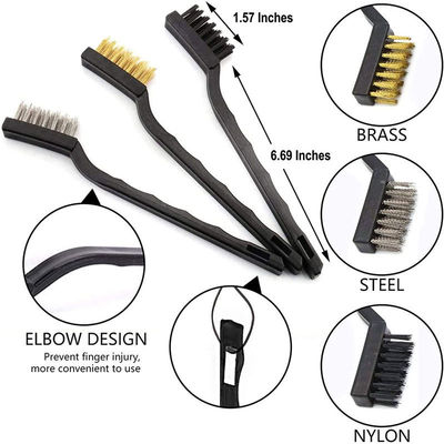 Verde 11Pcs Bristle limpiador de ventilación del coche Brush Dust Set para el aire acondicionado