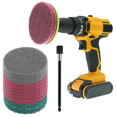 14 Paquete de broca eléctrica de la rueda de limpieza de la brocha conjunto de Power Scrubber Brush Set para la perforación