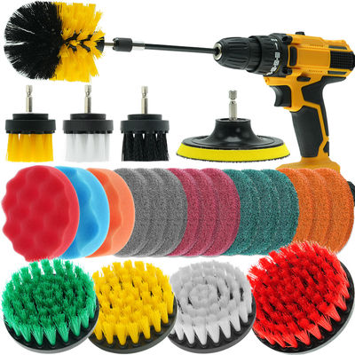 25 Pcs de perforación de cepillado de energía para la limpieza de superficies de baño coche bañera