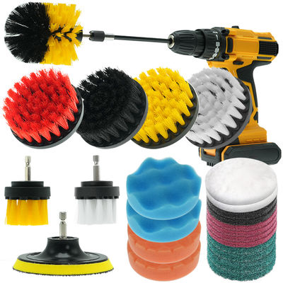 Polípropileno de perforación para el cabello Pincelas adjuntas Set amarillo 25pcs