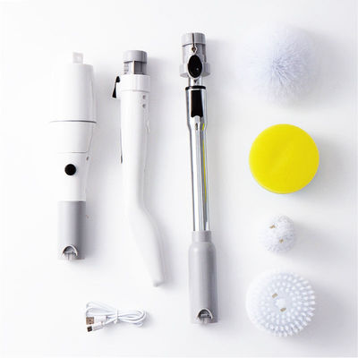 Limpiador eléctrico retráctil de cepillo de giro para baño 2500mAh