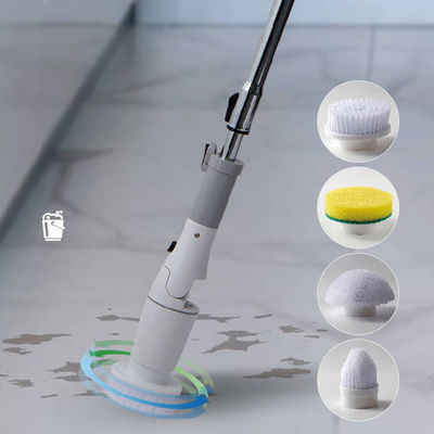 Limpiador eléctrico retráctil de cepillo de giro para baño 2500mAh