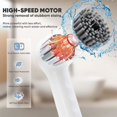 Lavadora eléctrica de limpieza giratoria de 4 en 1 para la cocina de azulejos de piso de bañera