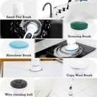 9En la limpieza eléctrica del cepillo de girar lavadora para el baño bañera azulejos de suelo cocina
