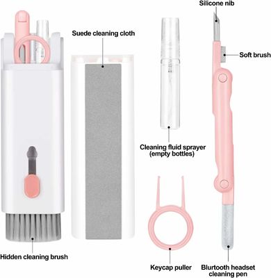7 en 1 Kit de plumas de pincel para limpieza de teclado de computadora portátil