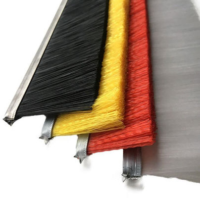Barras de aluminio de polipropileno de tira industrial de cepillo de puerta de sellado inferior