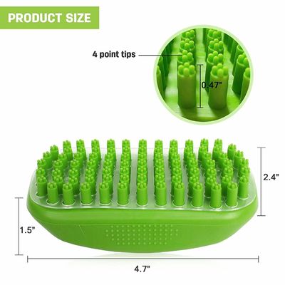 Baño Calmante Baño para Perros Lavadora de Frotis de goma PET Cepillo de Masaje para Cabello Largo Corto