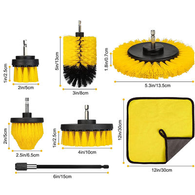 7 piezas de perforación cepillos Power Scrubber Limpieza para las llantas del coche cocina