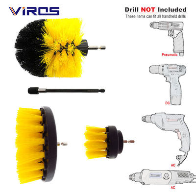 5 piezas de perforación limpia de cepillo Power Scrubber para la alfombra cocina coche rueda de limpieza de gafas