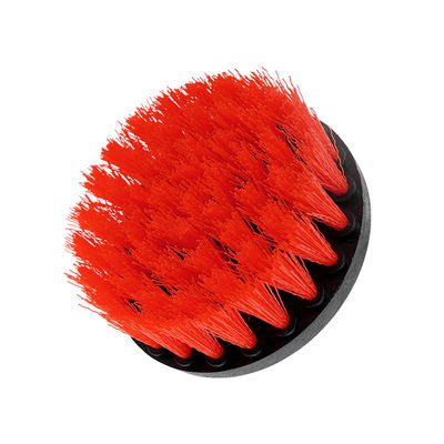 Perforación del cepillo Power Scrubber 4 pulgadas Color rojo para limpiar el suelo