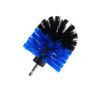 Azul y negro de rodillo de broca cepilla de tamaño 3,5 pulgadas puede limpieza de coche con taladro
