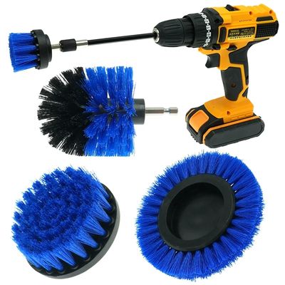 Escrubador de pincel de broca de color azul para una limpieza eficiente de la superficie