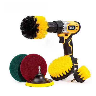 6pcs Kit de Acoplamiento de Cepillos para Limpieza de Superficies Múltiples
