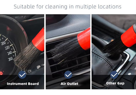 Peinado de polvo interior de salida de aire de microfibra plegable para automóviles