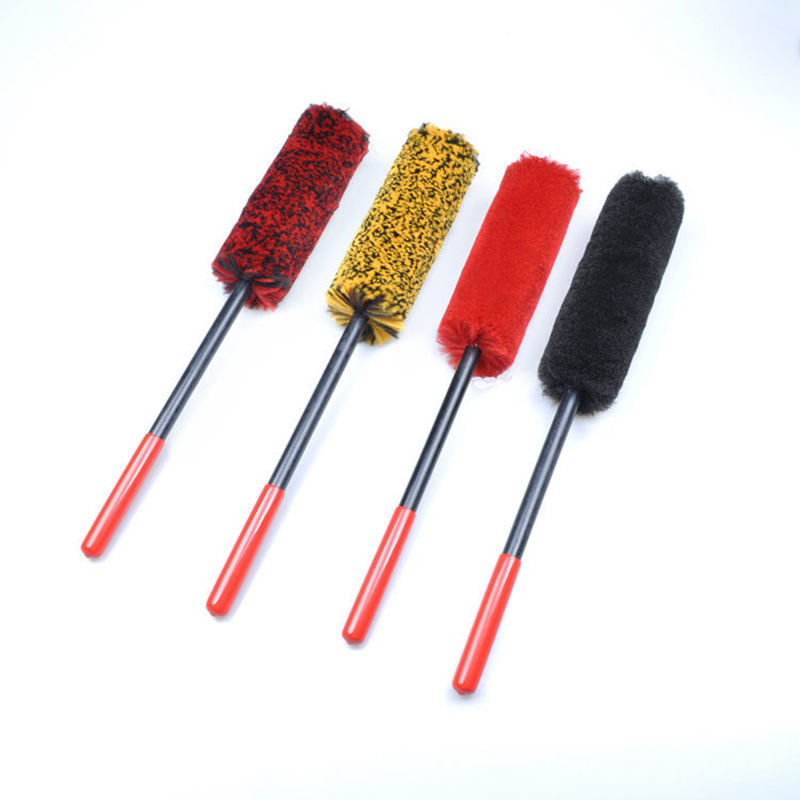 Cepillo de ruedas de microfibra superfina de limpieza de bordes de ruedas automáticas