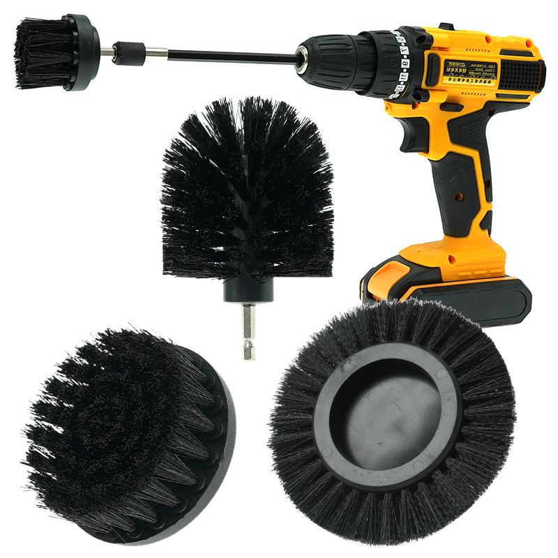 Perforación Pincela de conexión Power Scrubber Perforación eléctrica Pincela de limpieza 5 PCs Conjunto para limpieza doméstica