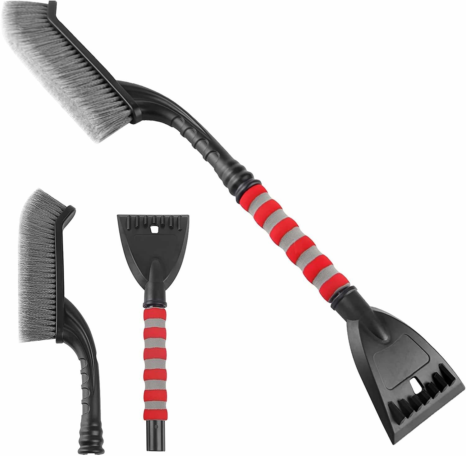 Cuchillo de nieve extraíble extensible Kit de raspador de hielo para parabrisas de automóviles