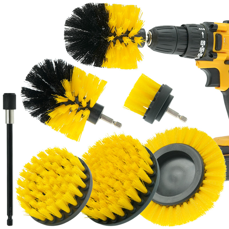 Perforación Pincela de Acoplamiento Power Scrubber Perforación eléctrica Pincela de limpieza 7 Pcs Set