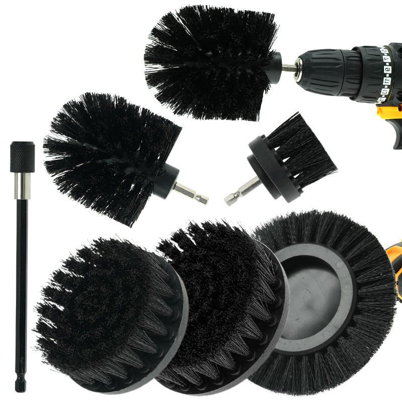 Cepillo de alta calidad Automoción detallado Habilidad de limpieza fuerte Perforación de accesorios Spin Scrubber Brush Set