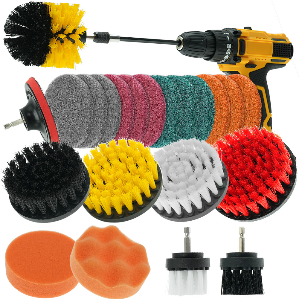 Percha de perforación Power Scrubber de limpieza de la brocha de todos los propósitos Percha de perforación de la brocha de la brocha Kit