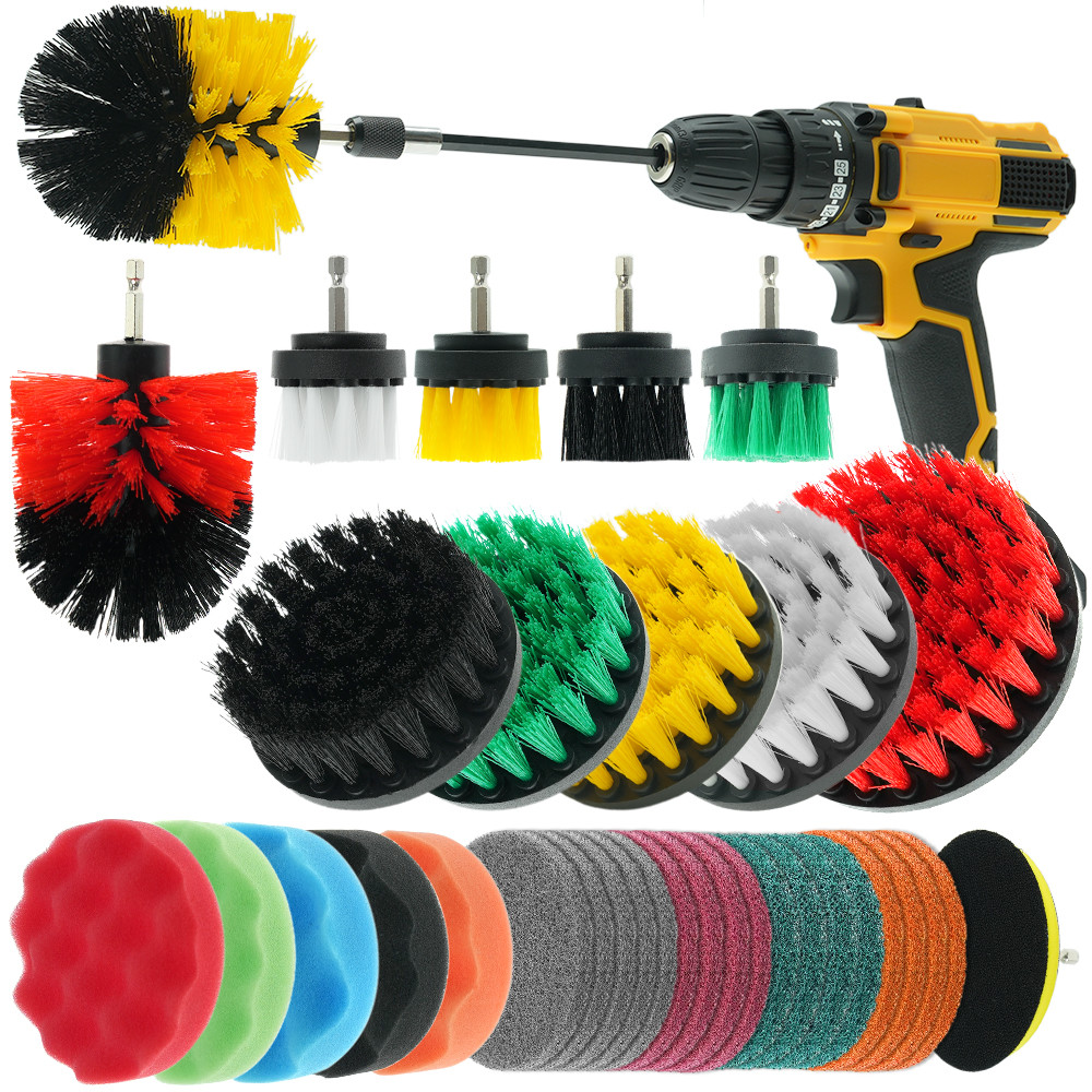 35PC conjunto de pincel de perforación para todo tipo de limpieza