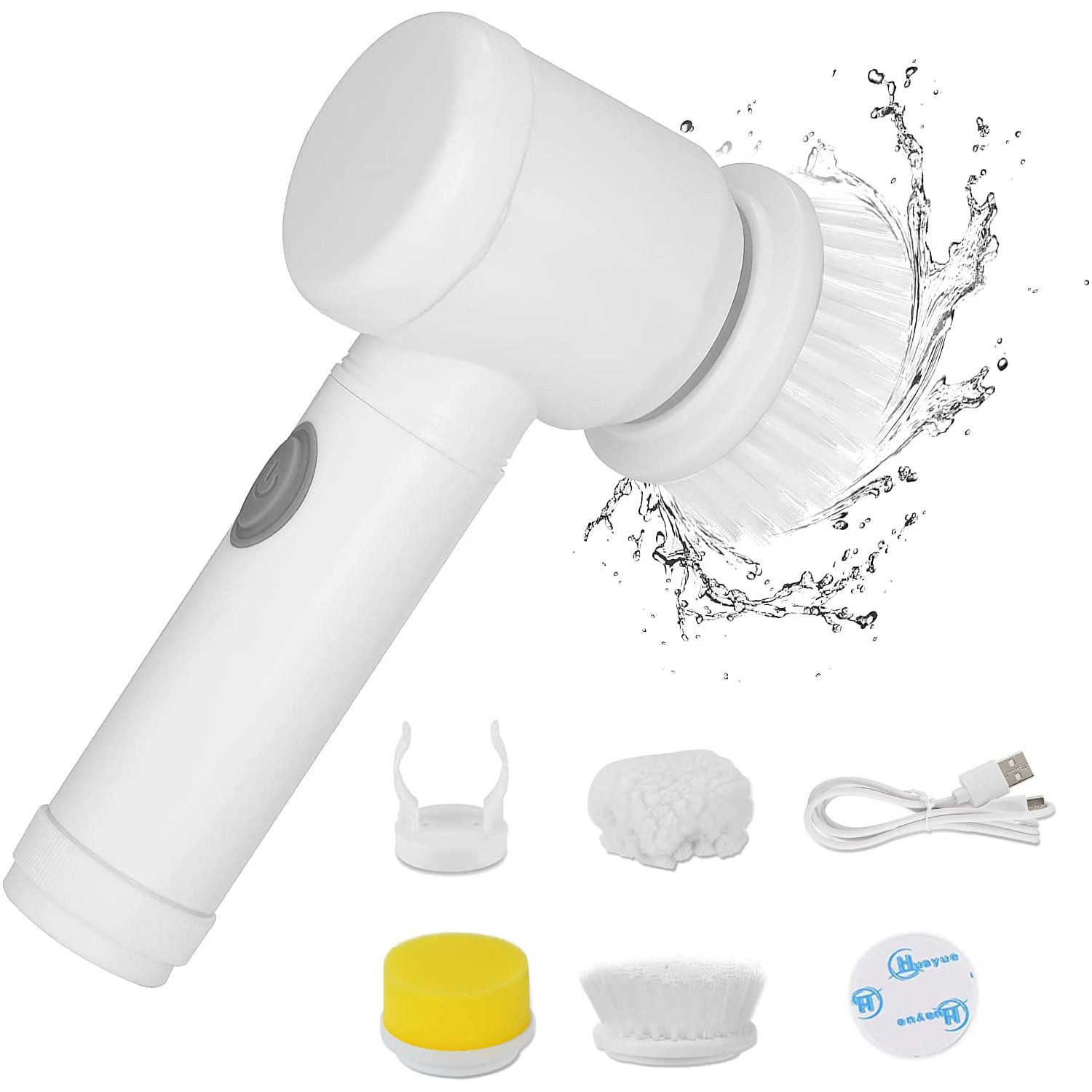 El cepillo de limpieza eléctrico de Nylon Power para azulejos de baño 800mAh
