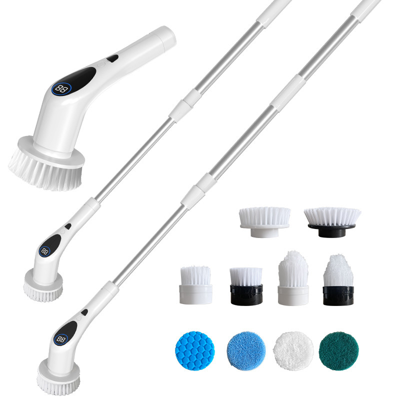 Limpieza eléctrica intercambiable con cepillo giratorio Limpieza de ducha 320 RPM
