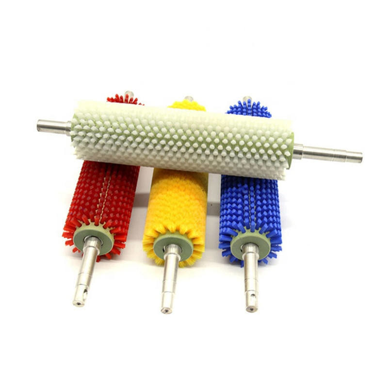 Brush de rodillo de cilindro de nylon industrial rotativo personalizado