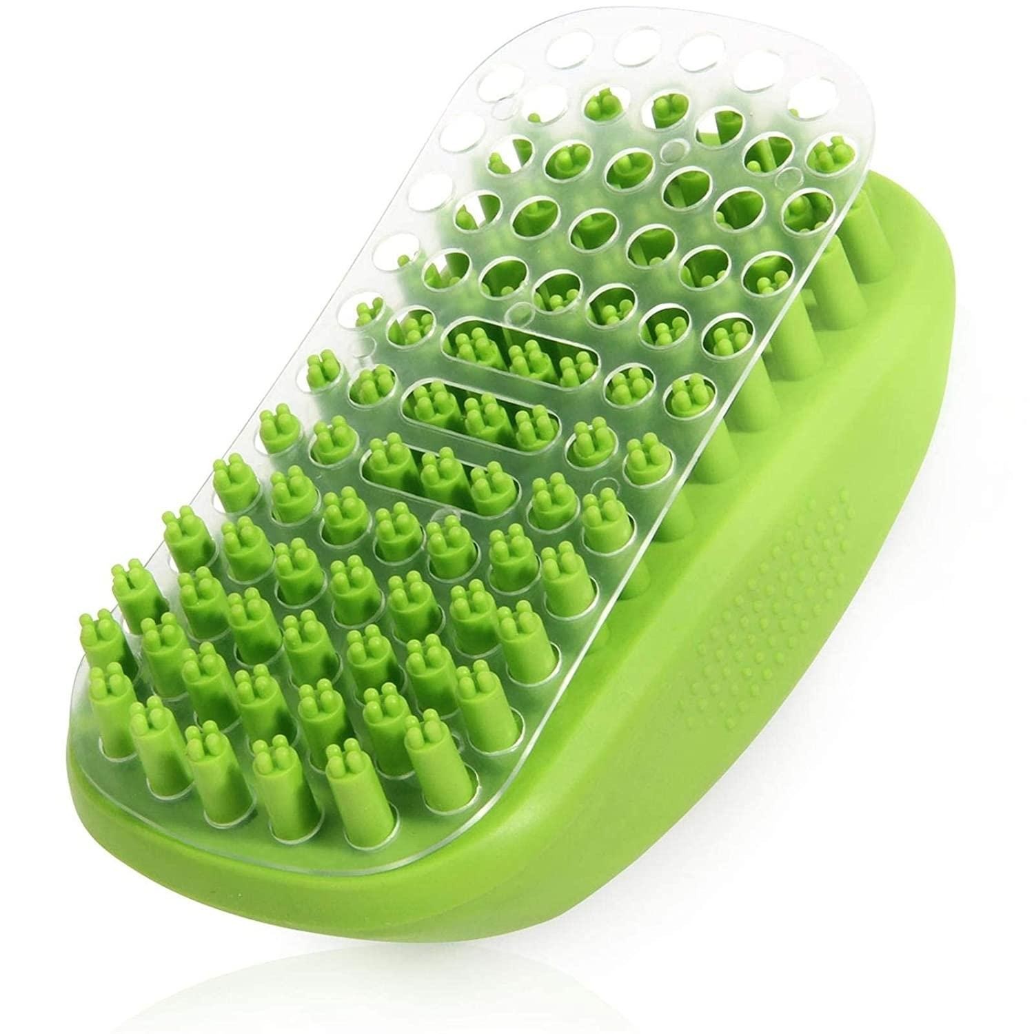 Baño Calmante Baño para Perros Lavadora de Frotis de goma PET Cepillo de Masaje para Cabello Largo Corto
