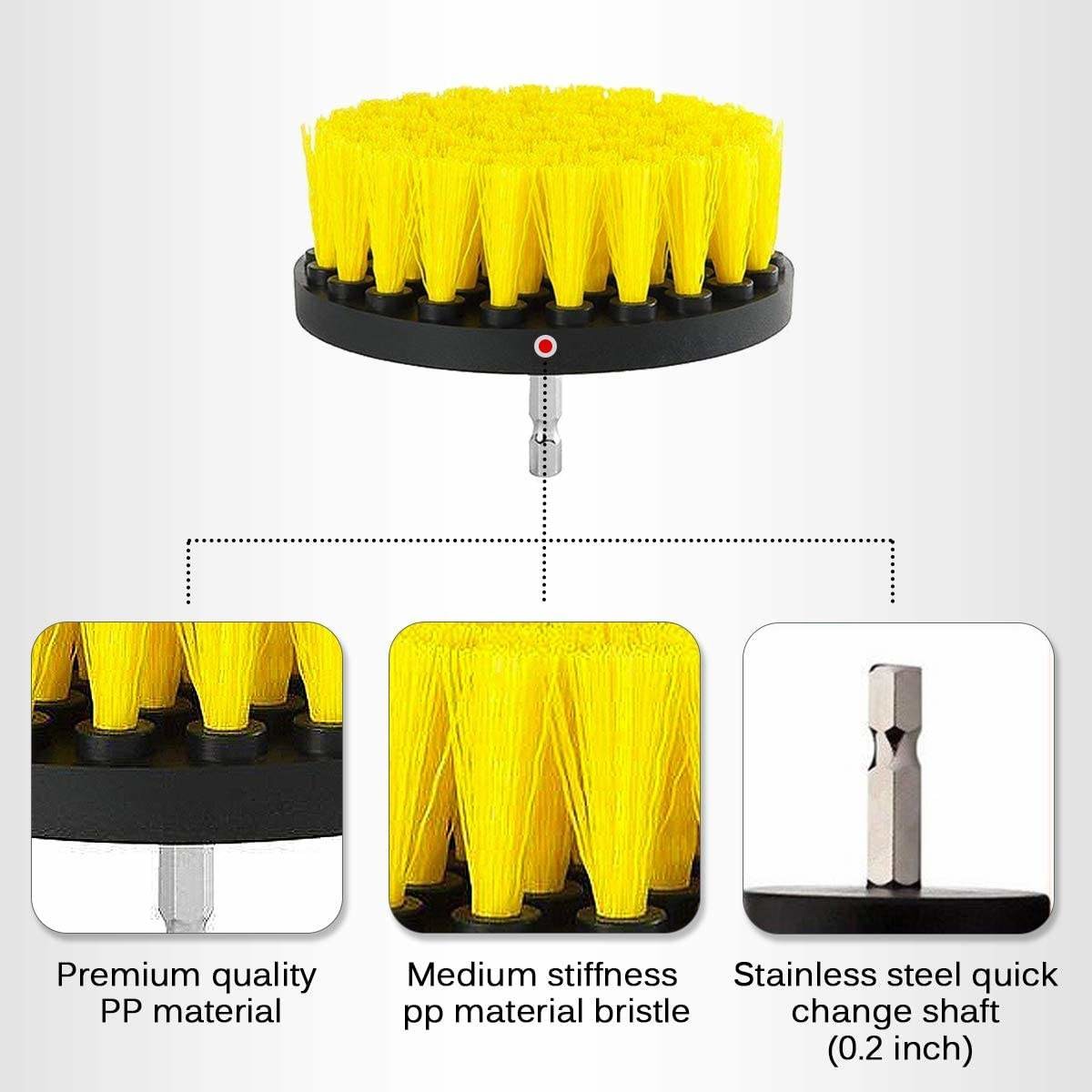 4 pulgadas de broca de color amarillo para la mayoría de las brocas de potencia