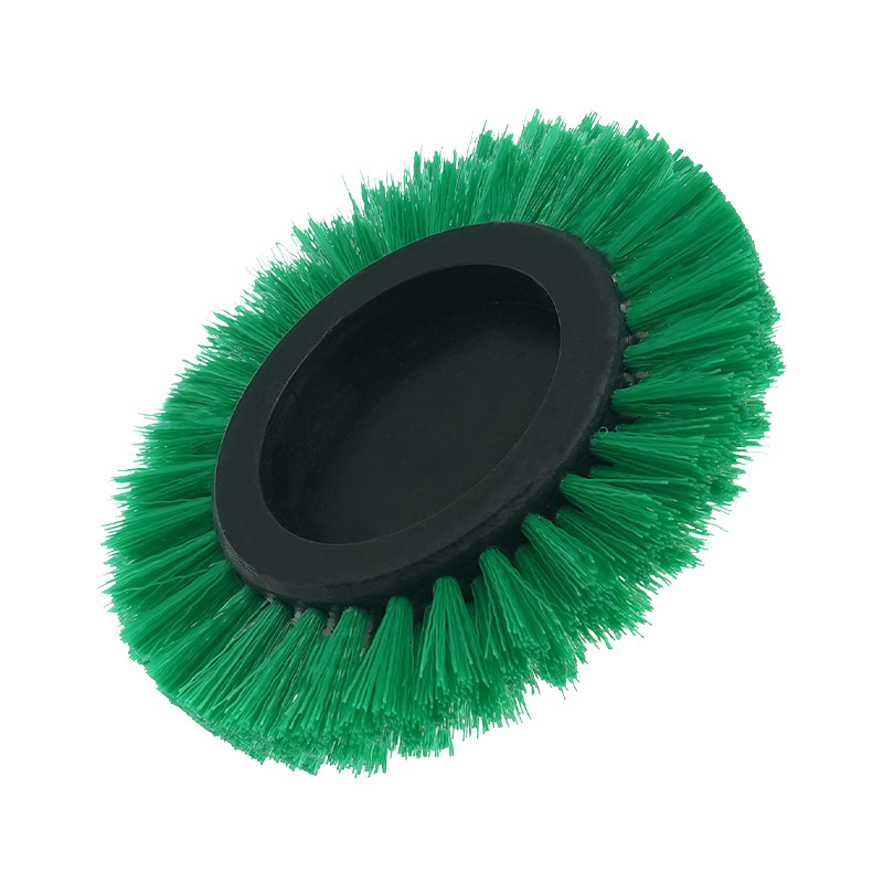 Conjunto de cabeza de pincel de broca de color verde