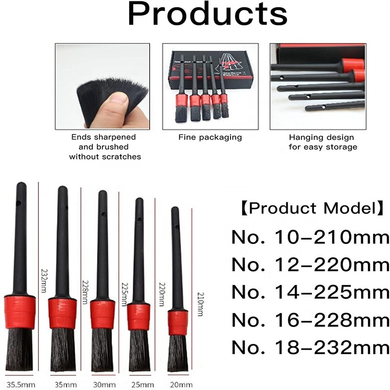 5pcs de cepillo de limpieza para material Pp y fácil limpieza