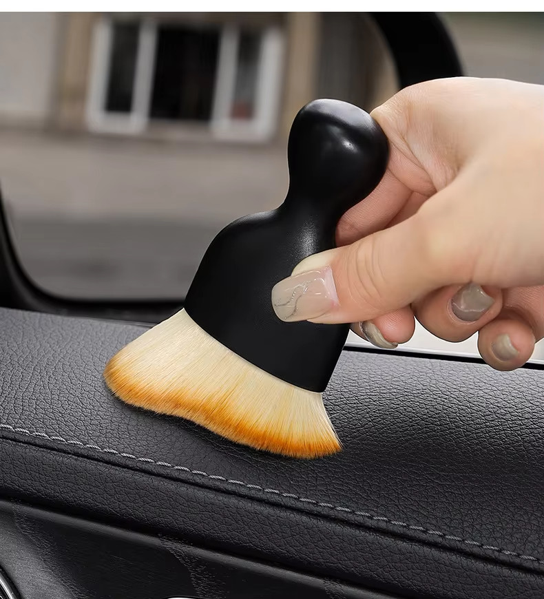 Limpieza de interiores de automóviles Cepilla de eliminación de polvo de grietas para el detalle del automóvil